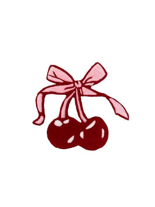 Cherry bow rug